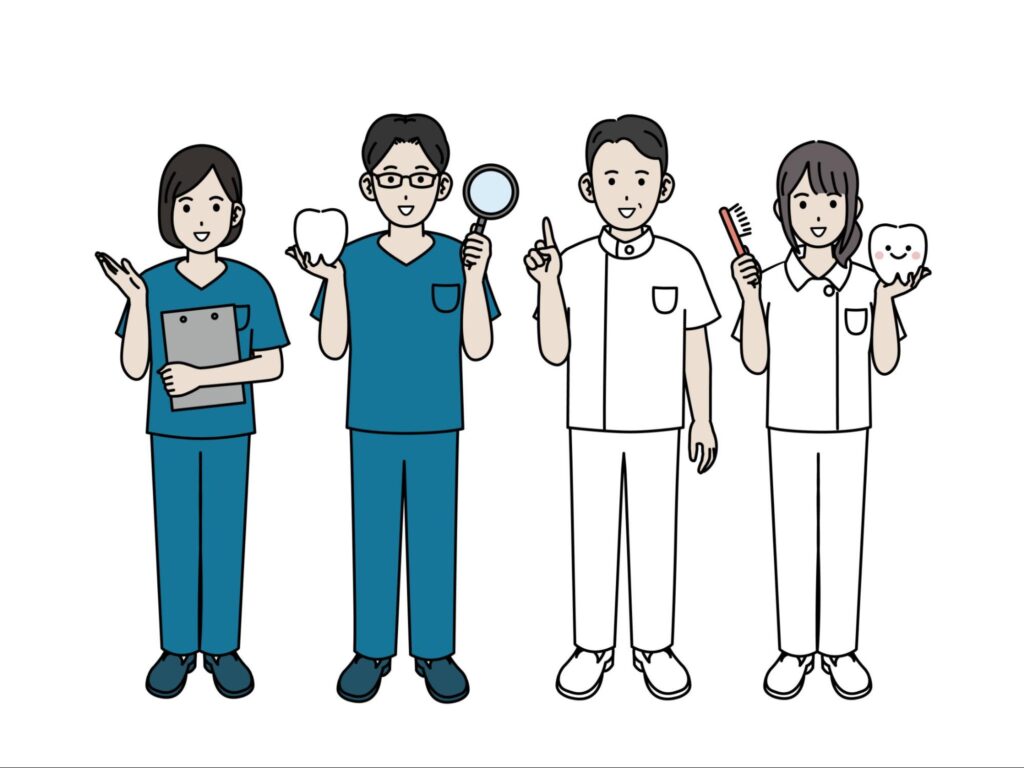 歯科医療従事者のイラスト